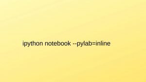 ipython notebook