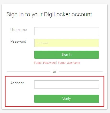 To Download Digital Locker A-Aadhar Card