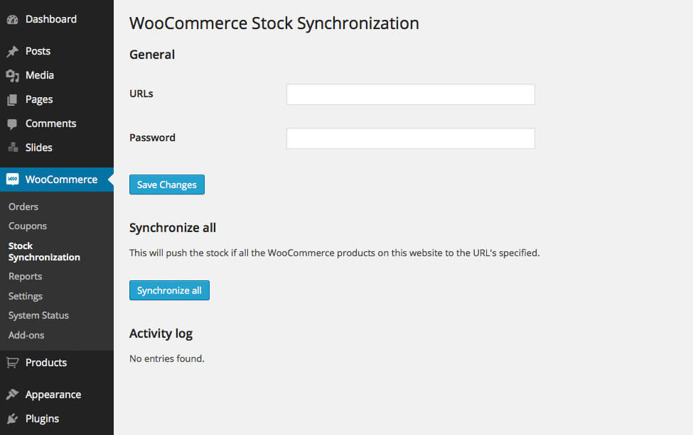Stock synchronization for WooCommerce