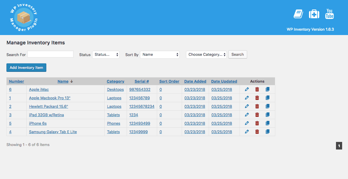WP Inventory Manager