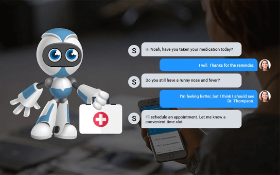 A chatbot use in Healthcare